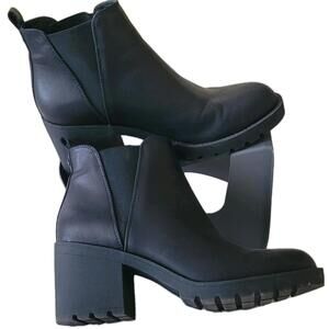 XAPPEAL Laura - Women's Block Heel Slip-On Chelsea Boot with Lug Sole